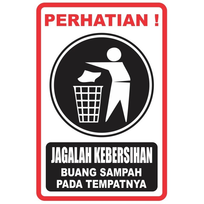 Jual Walldekor Hiasan Dinding Plus Bingkai Tema Jagalah Kebersihan Poster Buanglah Sampah Pada 3981