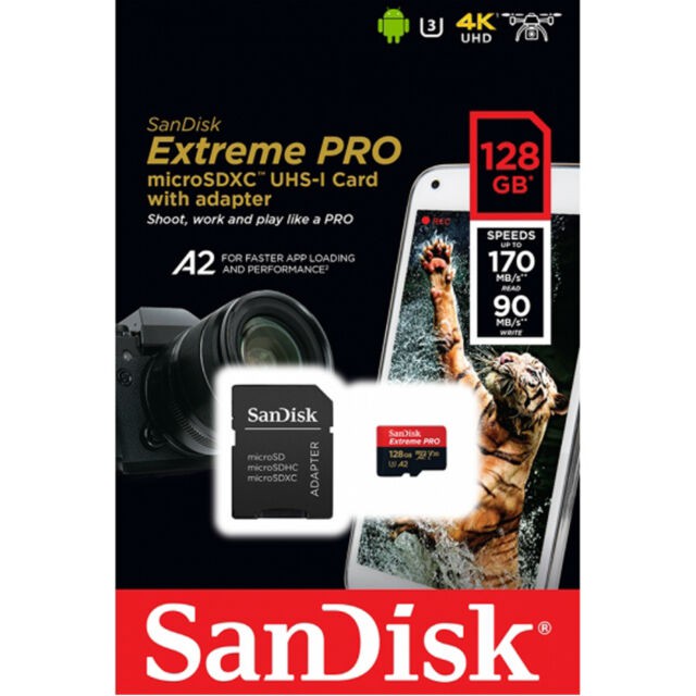 Memory Card Microsd sandisk 128GB SDXC - SD XC Sandisk Extreme PRO 128GB 170MBps Original Garansi 5