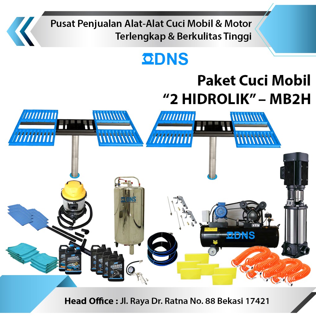 Paket Usaha Hidrolik Cuci mobil 2 unit tipe H Ratio