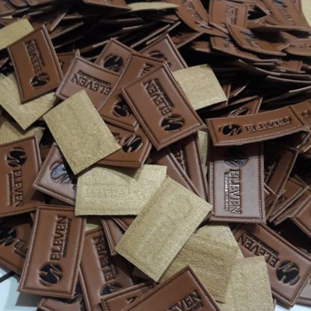 Label kulit sintetis