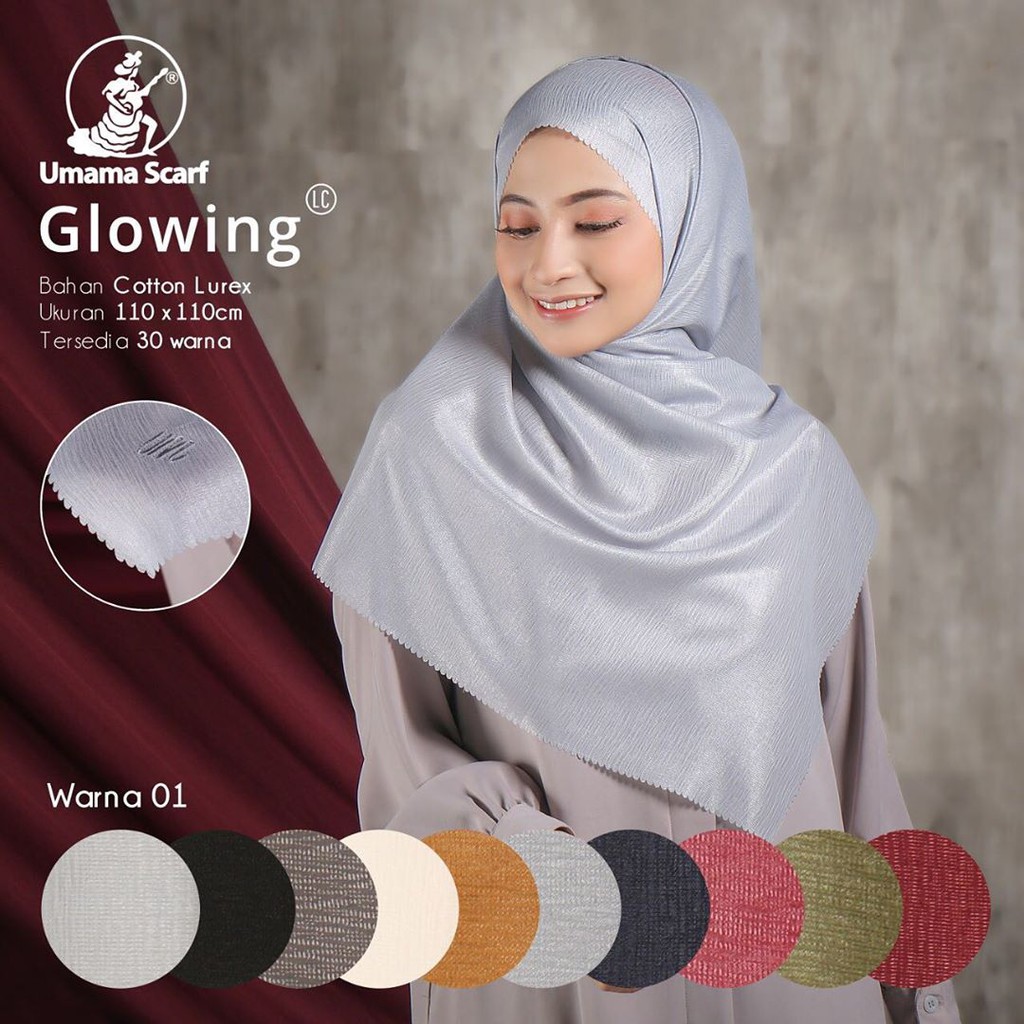 [BISA COD] SQUARE GLOWING LC / SEGIEMPAT CORNSKIN LUREX LASER CUT MURAH