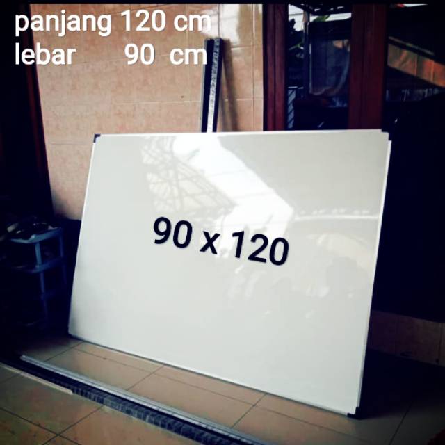 

Whiteboard gantung 120 x 90 papan tulis 90 x 120 cm