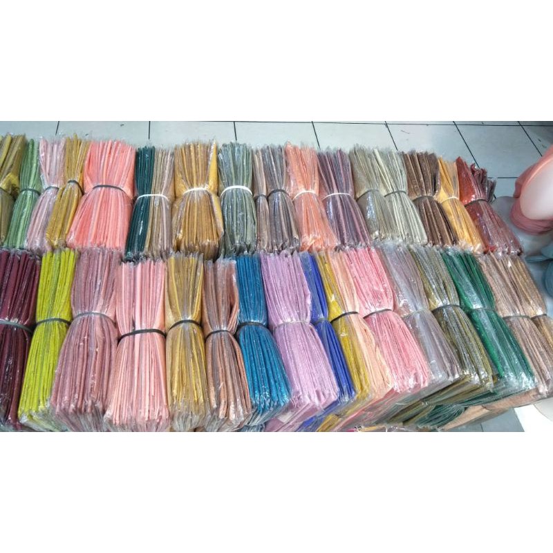 KERUDUNG PENGANTIN (BAHAN CREPE) Hijab segi empat bahan mono crepe (WARNA PART 1)-7