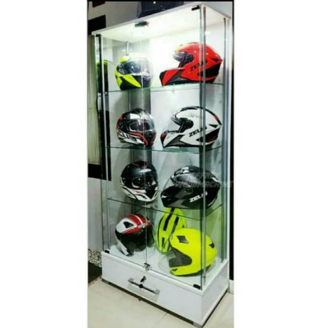 LEMARI HIAS 3 SUSUN KACA 2 PINTU