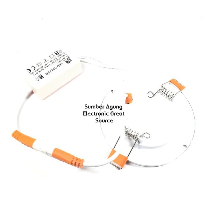 LED Panel Light 3inch Downlight 3W Kuning Warm White Bulat Kent Lite