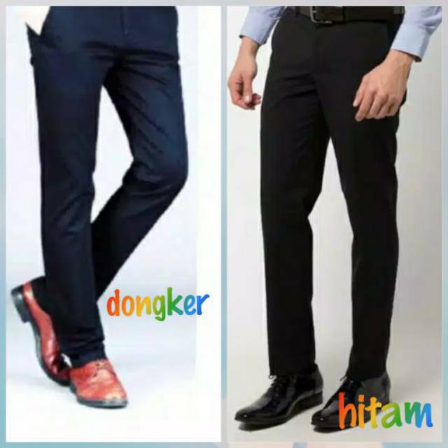 (BISA COD) Celana SlimFit Panjang Katun Kerja Kantor Formal Pria /Celanakerja/Celanakatun