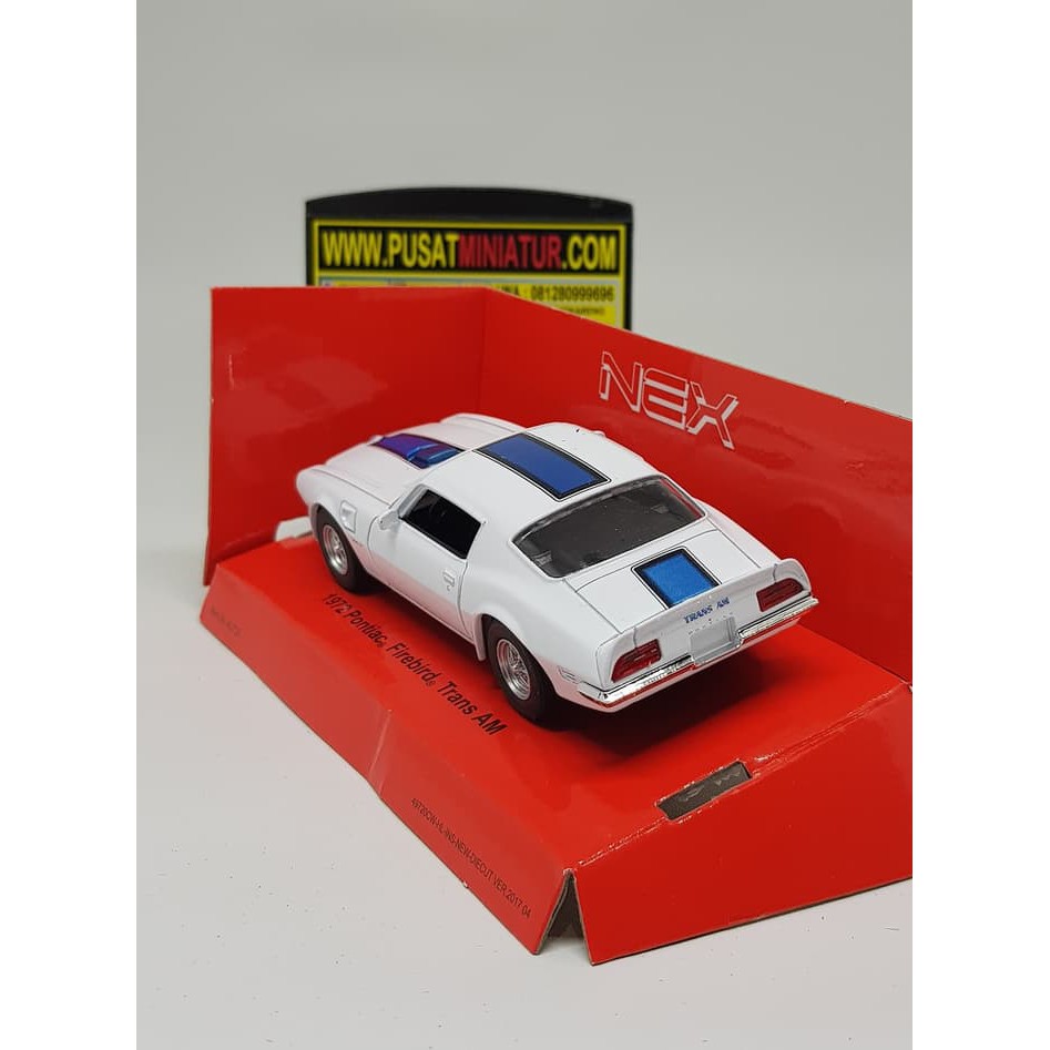 1972 PONTIAC FIREBIRD TRANS AM (PUTIH) - SKLALA 36 - WELLY (DIECAST)
