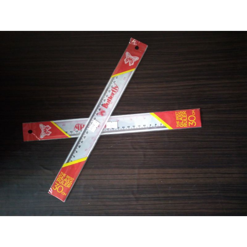 

penggaris plastik butterfly 30 cm