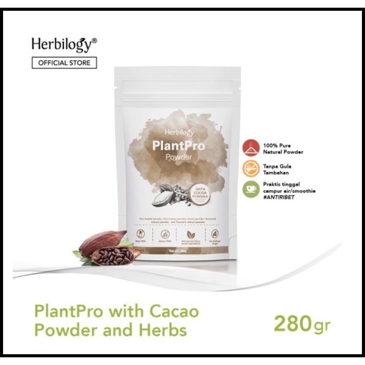 

Herbilogy Plantpro Powder Cocoa (Plant Protein) 280 G