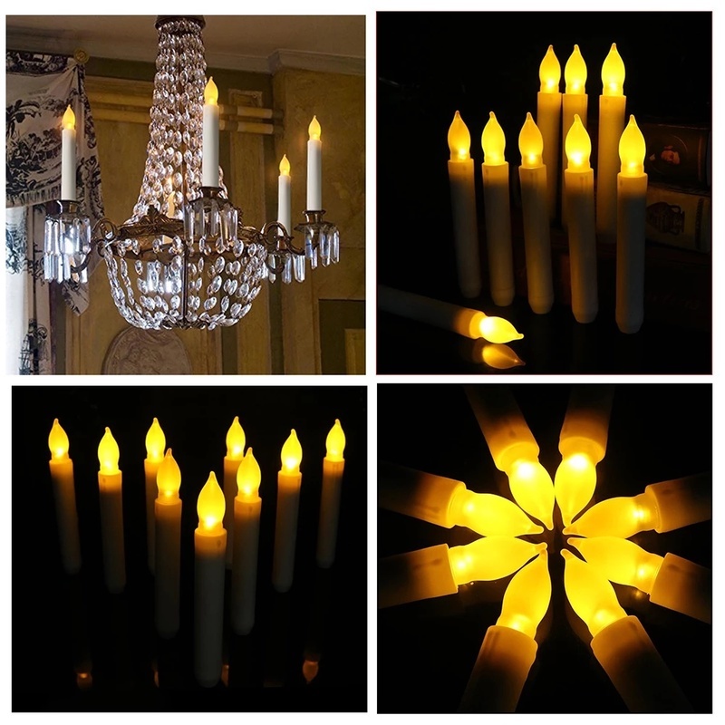 1Pcs Long Strip Flameless LED Electronic Candles/ Hand Candle Holders for Halloween &amp; Church Party Decoration/ Battery Operated Tea Lamp