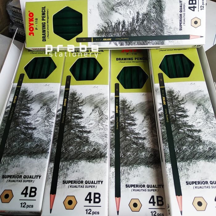 

Unik Drawing Pencil Joyko 2B/ 2H/ 3B/ 3H/ 4B/ 4H/ 5B/ 5H/ 6B/ 6H/ 7B/ Sale!!!