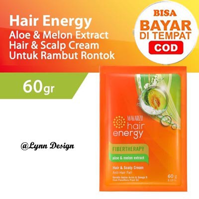 Makarizo Creambath Aloe &amp; Melon Olive Royal Jelly Kiwi  60 gr  Hair Energy Fibertherapy Hair &amp; Scalp_Cerianti