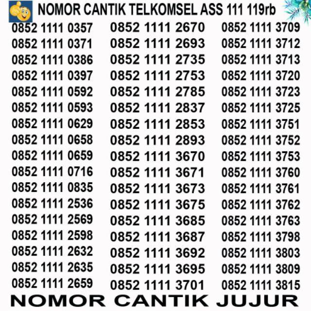 Nomor Cantik Telkomsel AS Kwartet Murah