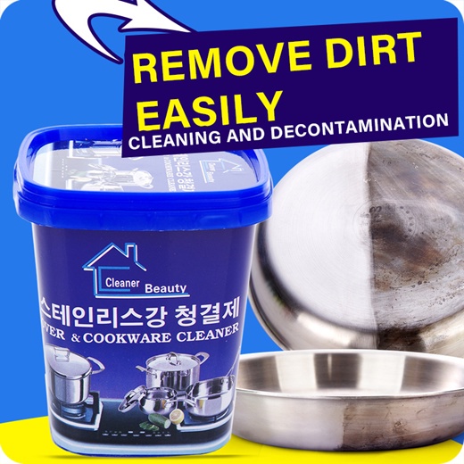 Korean Cleaner Beauty - Krim Kerak Panci Stainless - Pembersih Noda Kotor Kerak Panci Stainless