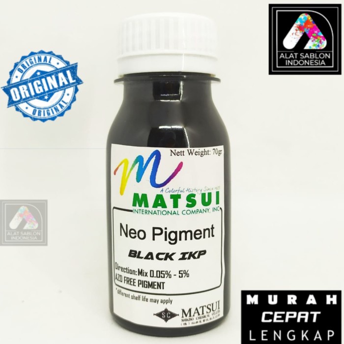 

Update Matsui Neo Pigmen Black Ikp 70Gr Alat Sablon Terlaris