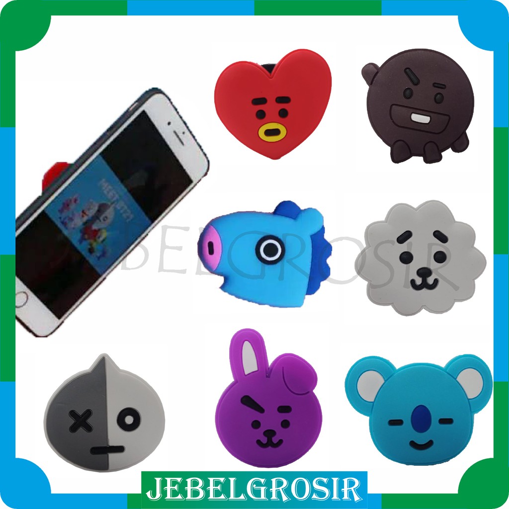 Download JG205 COD Popsocket BT21 BTS KPOP Karakter 3D Import Pop Socket Phone Holder Bracket Import ...