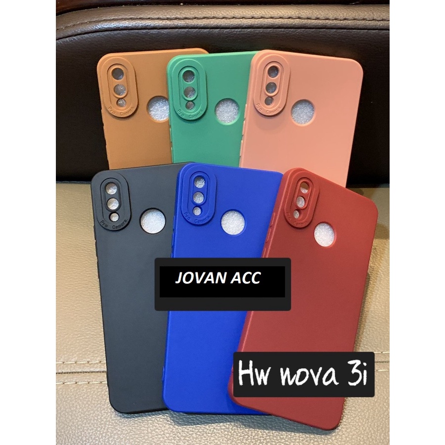 HUAWEI NOVA 5T NOVA 3i CASE SOFTCASE SILIKON WARNA KARET PRO CAMERA SOFT CASING PROTECT CAMERA COVER PELINDUNG KAMERA COLOUR SOFT HUAWEI NOVA 3i