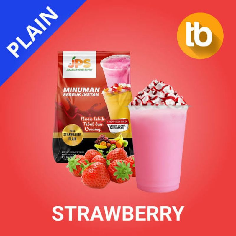 

Plan Tanpa Rasa Instan minuman JPS POWDER 2KG strawbery