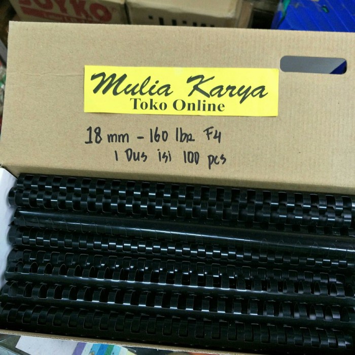 

Limited Spiral Plastik Jilid 18 Mm Folio 23 Lubang Isi 100 Pcs