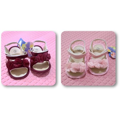 Sepatu Baby Girl Import bunga-bunga