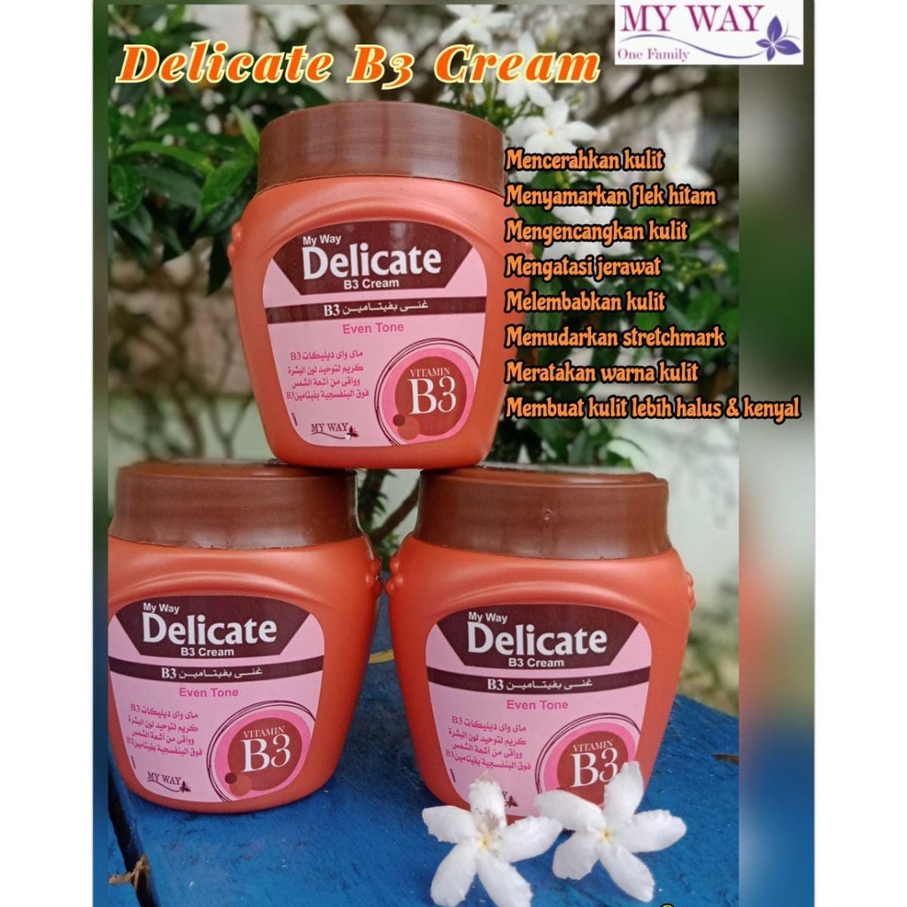 Delicate B3 My Way Penghilang Cream Penghilang stretchmark Penghilang bekas luka