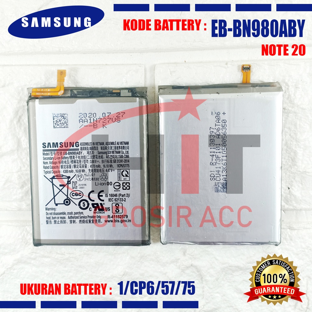 Battery Baterai EB-BN980ABY For Samsung Galaxy Note 20