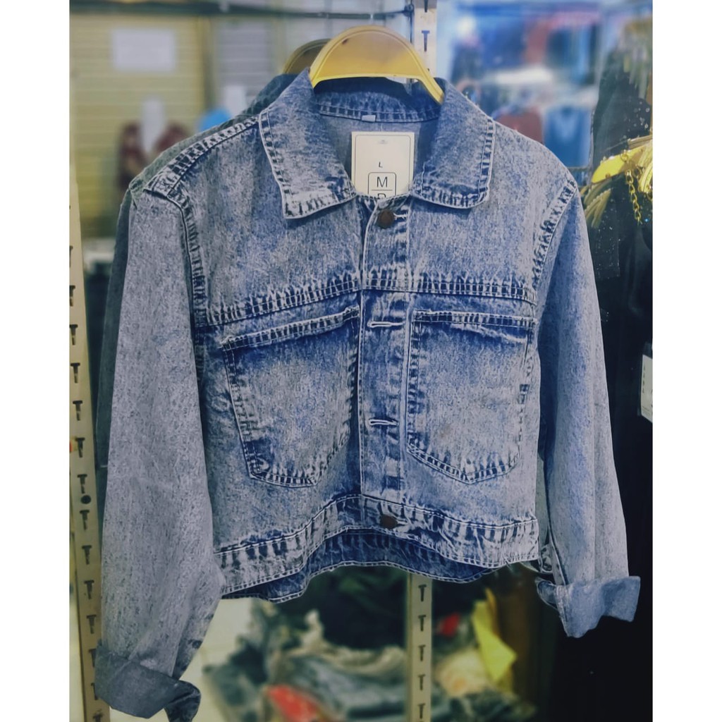 CL_ Jaket crop jeans
