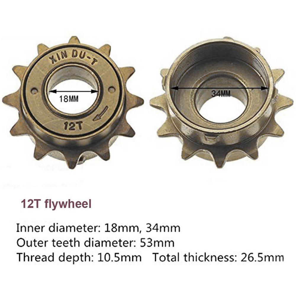 Rebuy Single Speed Freewheel Sepeda Listrik Bersepeda Sepeda Gear 12T /14T /16T Sepeda Freewheel