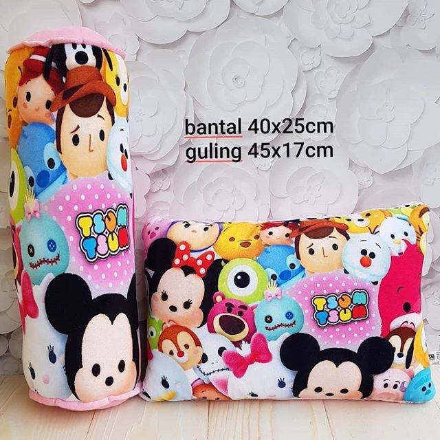 Bantal guling print tsum tsum