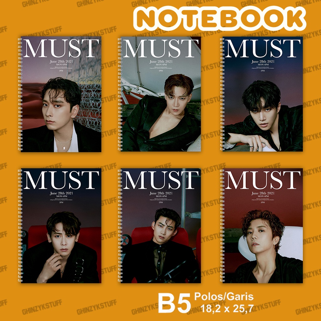 

Notebook KPOP 2PM Must Dark VerUkuran B5 18,2 x 25,7 cm