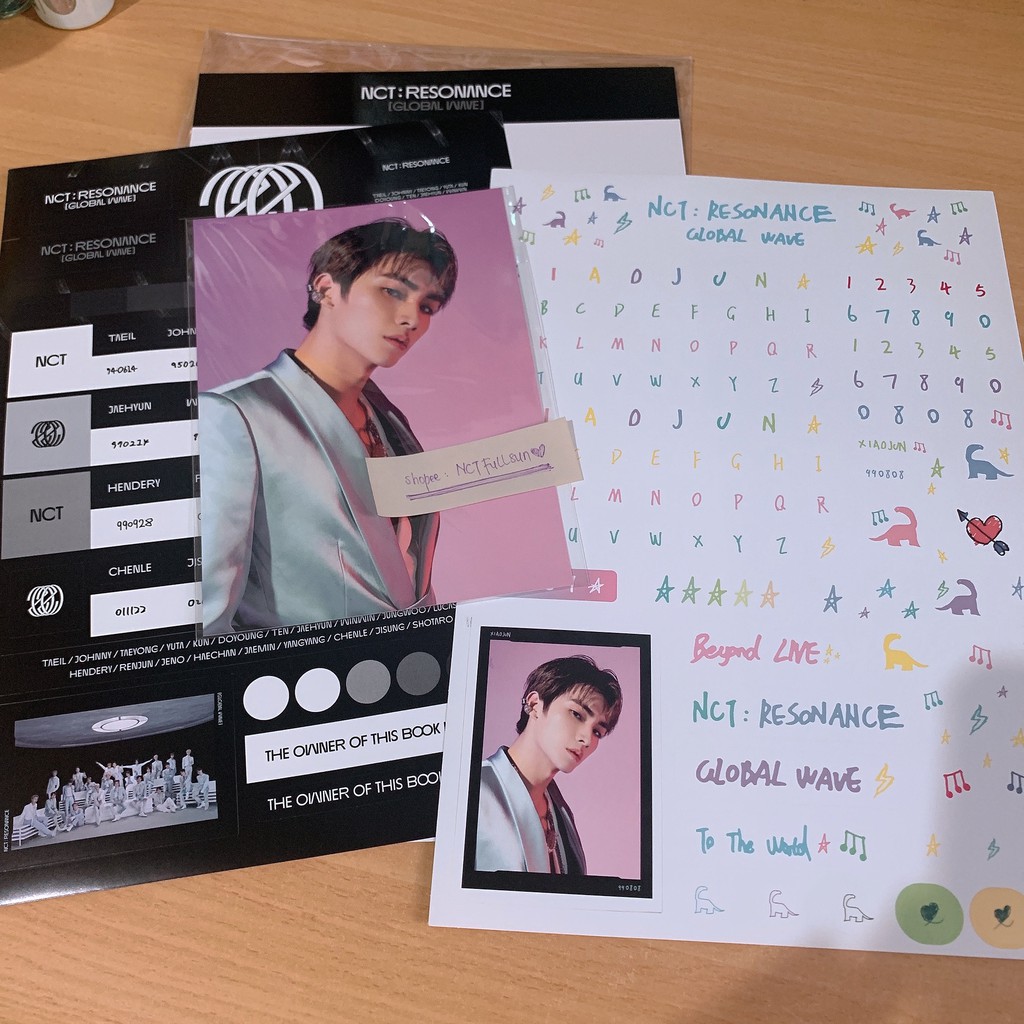 [READY STOCK] BEYOND LIVE NCT 2020 XIAOJUN RESONANCE SCRAPBOOK DECO STICKER (no pc)
