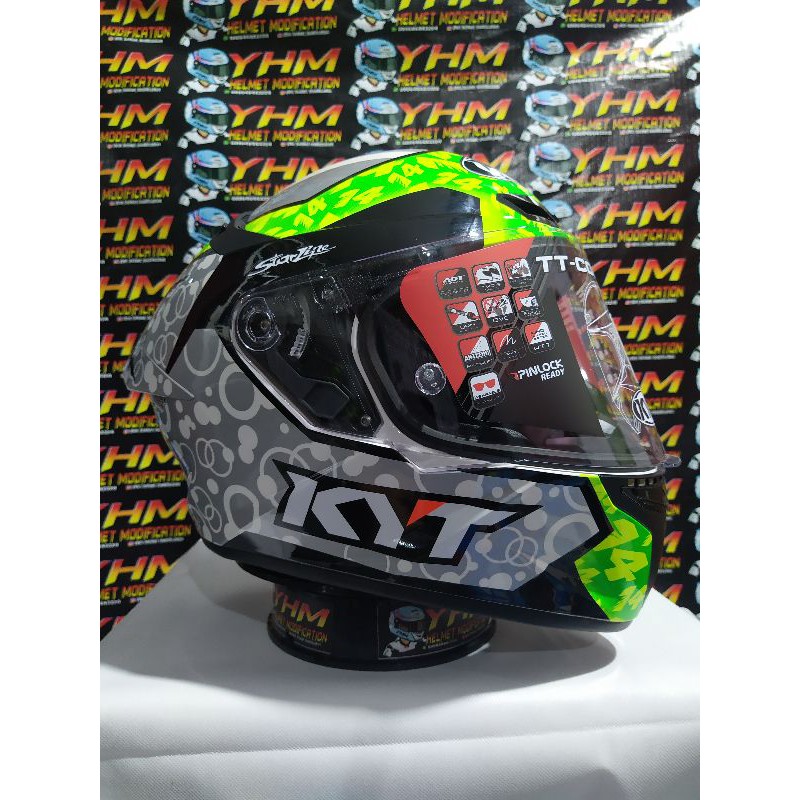 Helm KYT TT Course Replika moto3 Jaume + Dalla + Arbolino