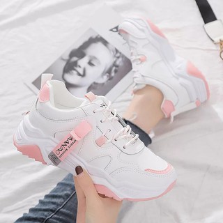 8.8 Sale COD Sepatu Sneakers Wanita Korea Wanwoo Sepatu Sneakers Tali Casual + Box-2