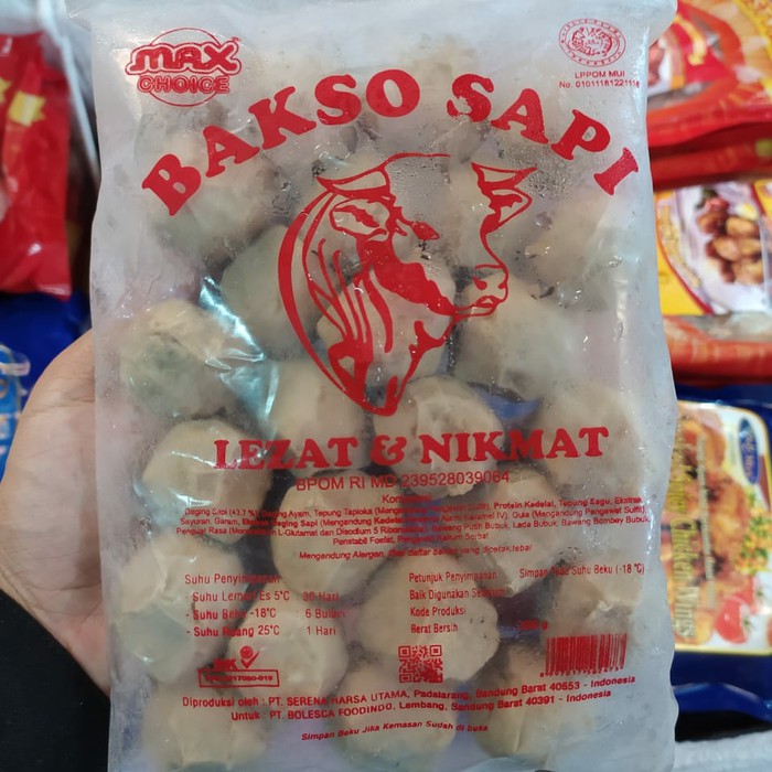 

Max Choice Bakso Sapi 350g