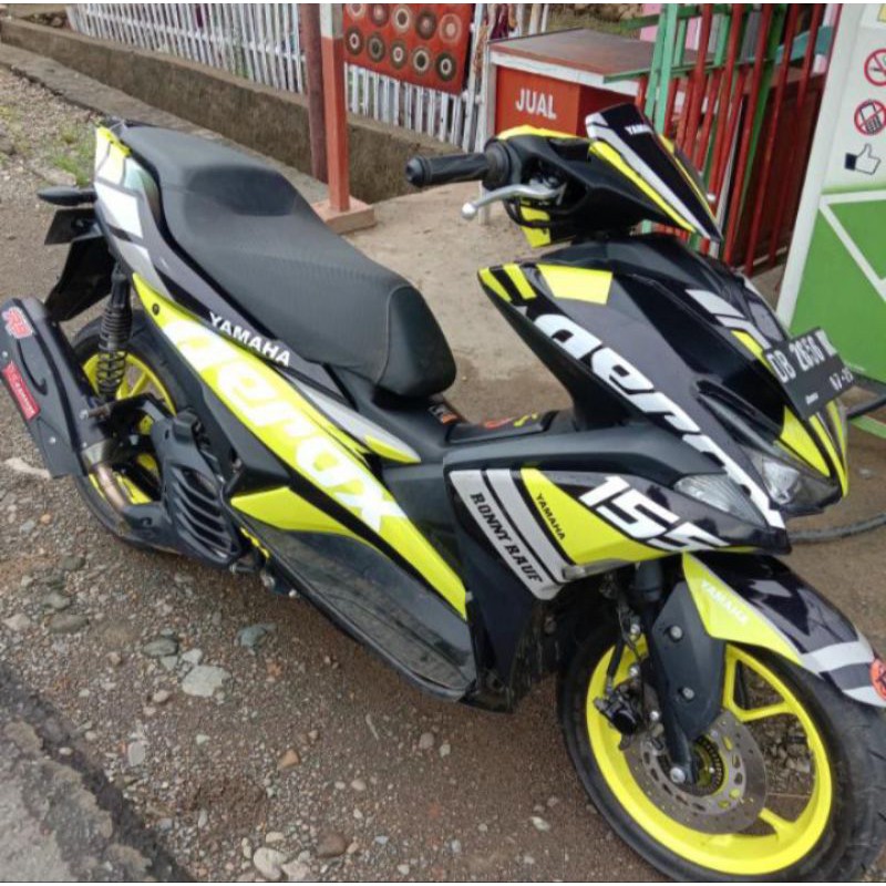 decal sticker aerox 155/decal stiker aerox/decal aerox terlaris/decal sticker aerox kuning-hitam