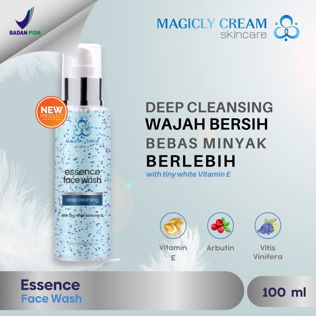 Jual Facial Wash Sabun Muka Glowing Magicly Cream Skincare Essence Face Wash 100 Ml Shopee