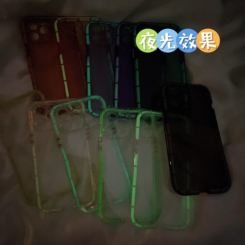 Case Pelindung Luminous Tahan Jatuh Untuk iPhone 13 Pro max 12 11 XR XSMAX 7 8 plus