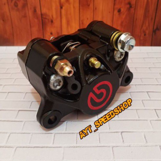 Kaliper brembo 2p 2piston big logo black original thailand kaliper brembo 2p big logo merah original