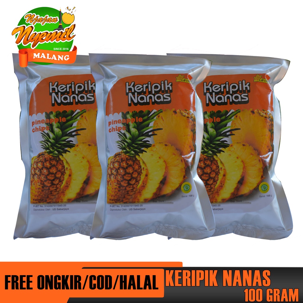 

KERIPIK BUAH NANAS KEMASAN 100 GRAM