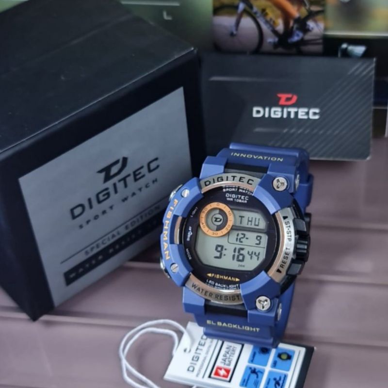 Jam Tangan Pria Digital Digitec 5150 Rubber Original