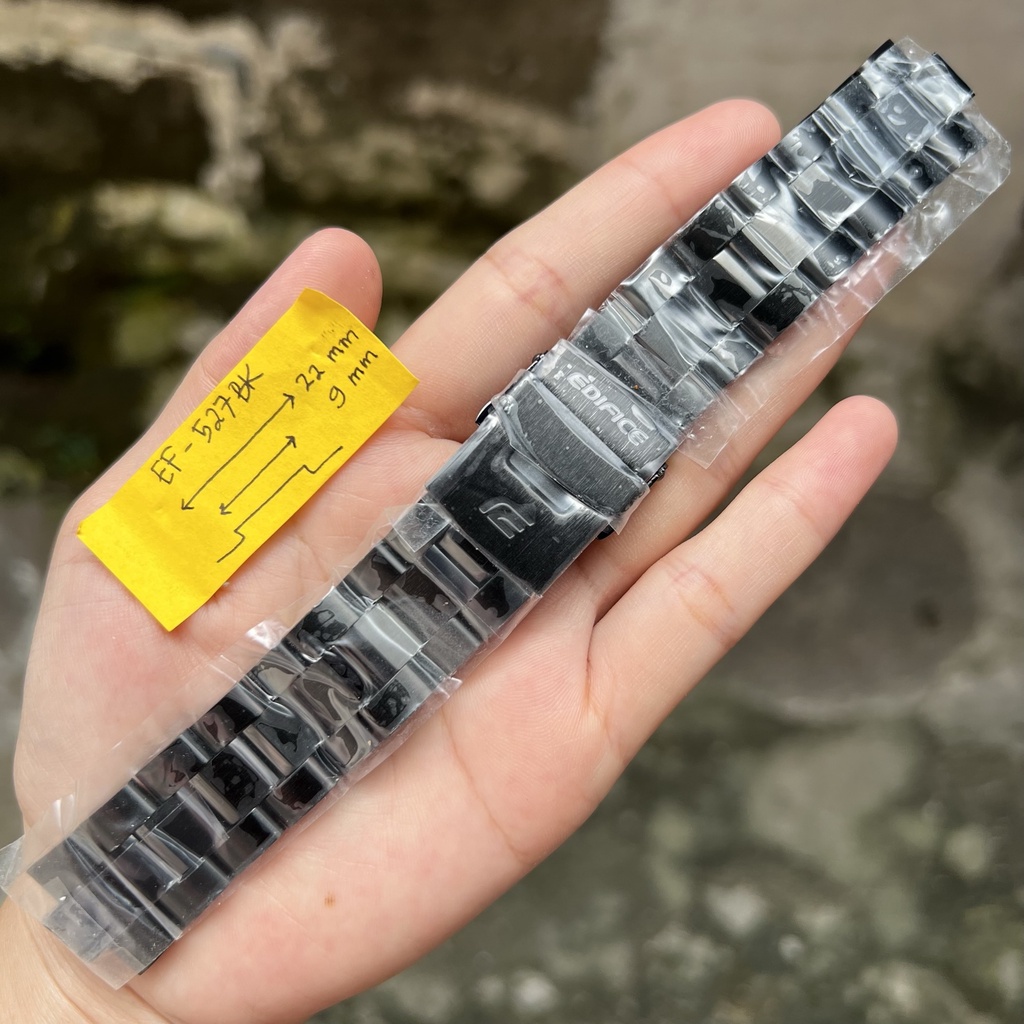 Tali jam tangan casio EF-527BK original strap band EF 527BK