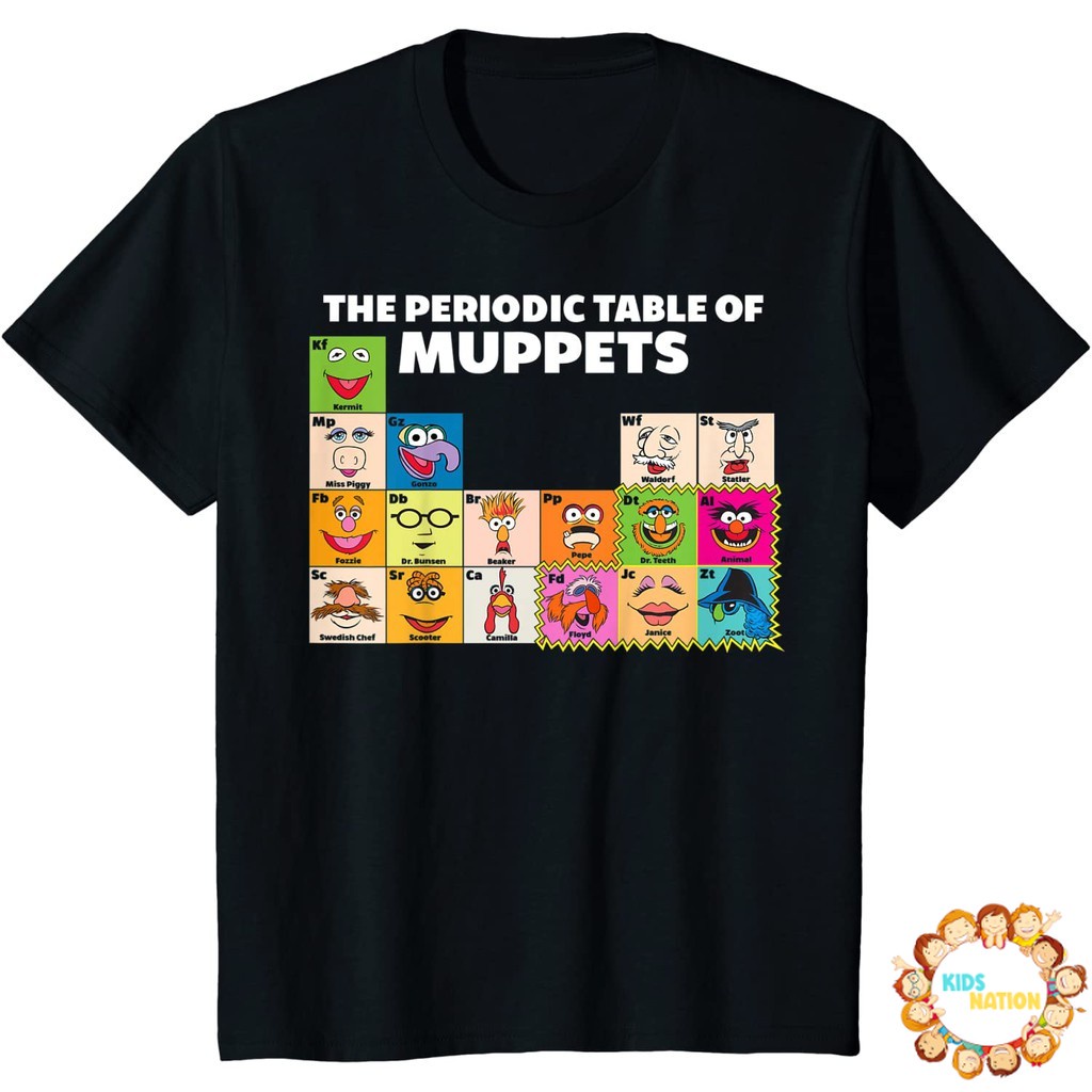 Baju anak Disney The Muppets Periodic Table Of The Muppets T-Shirt