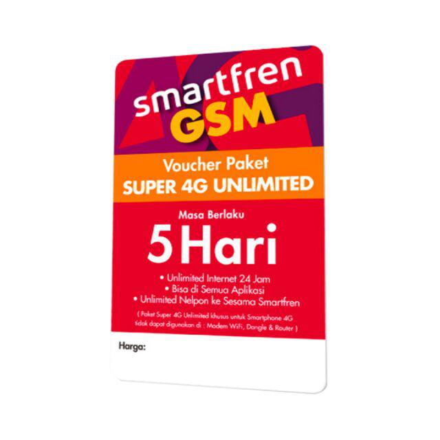 Voucher Smartfren Kuota 10gb 16gb 30gb 60gb Unlimited Shopee Indonesia