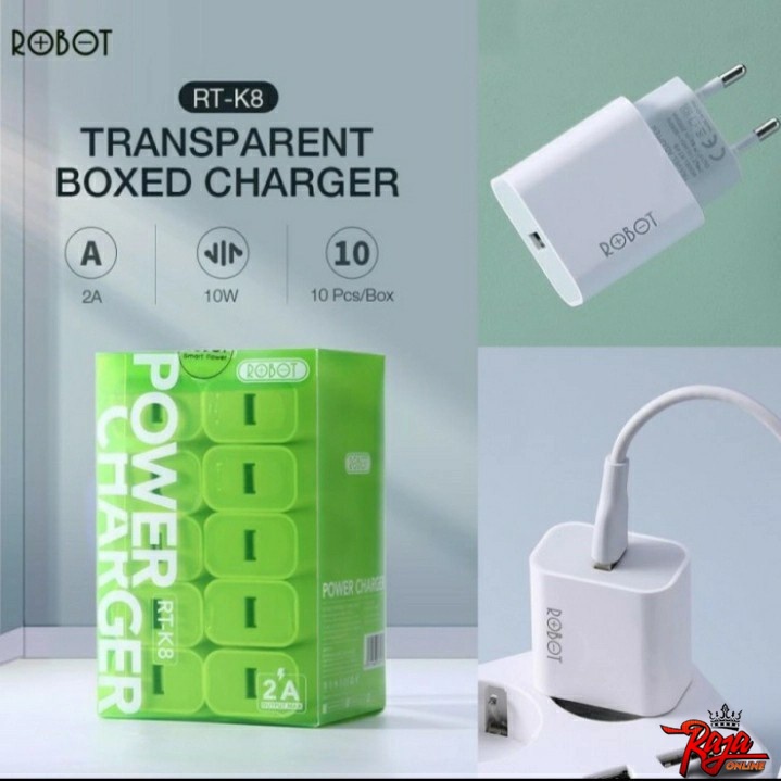 RTK8- Robot RT-K8 TC Travel Charger Adaptor 10 W 2A
