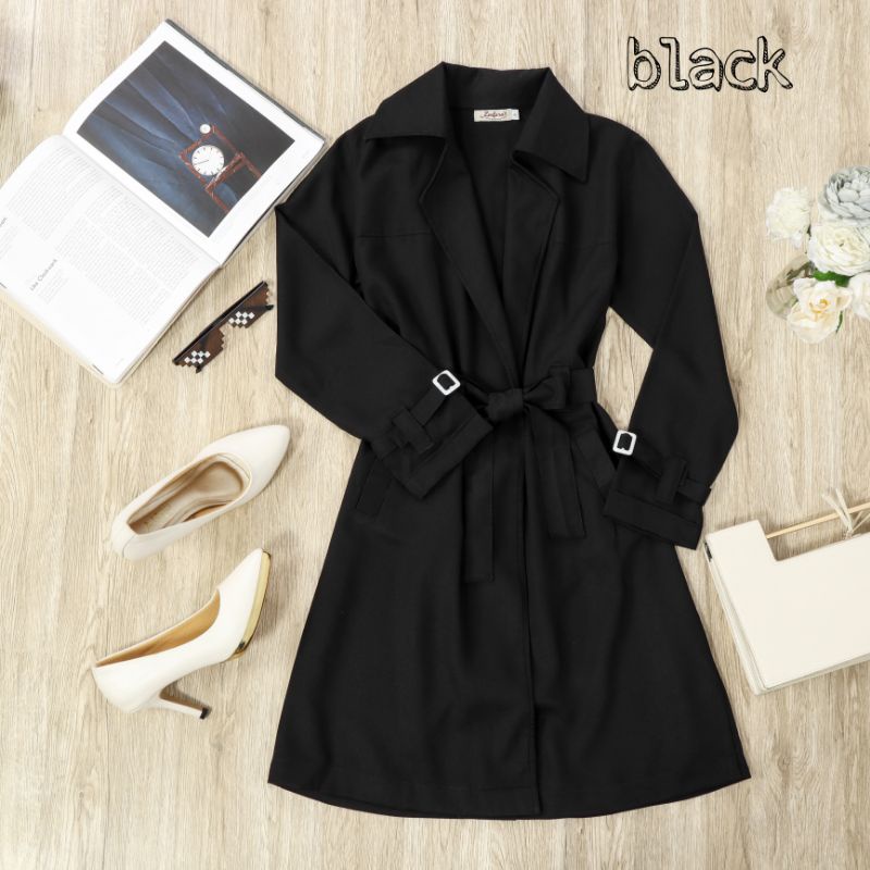 tiffany outwear by zeefaragallery-Hitam