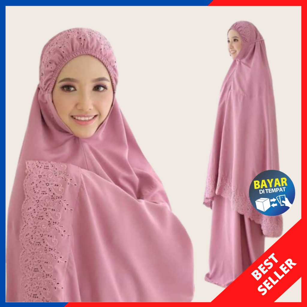 MUKENA KHADIJAH-MUKENA KATUN-MUENA DEWASA-BISA COD