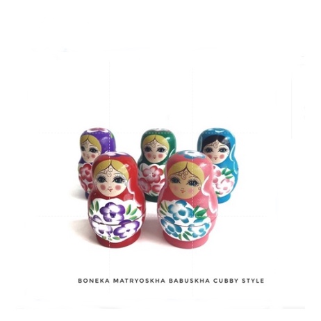 Boneka Rusia MATRYOSHKA 5 Susun Import Kado Unik Boneka kayu