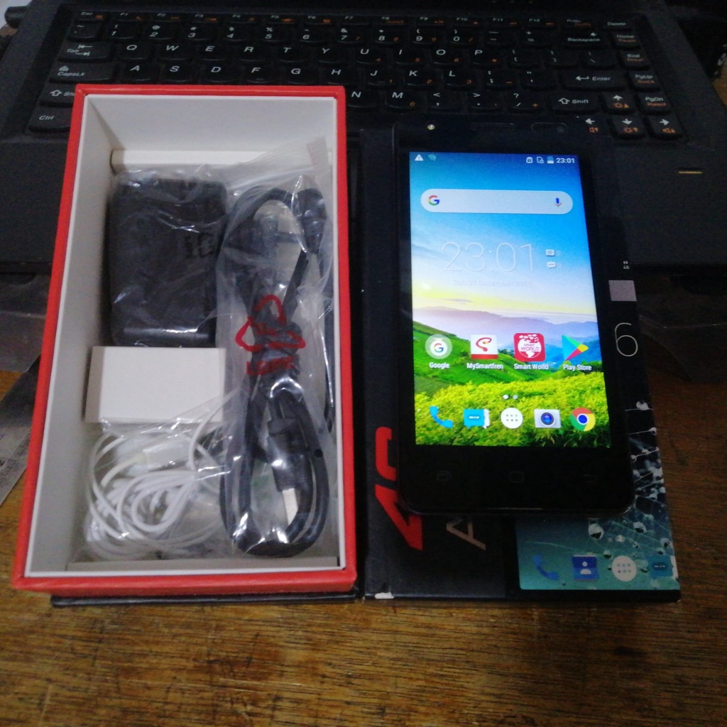 Handphone Android Andromax E2 Plus B16C2G Ram 2Gb Rom 16Gb 4G Smartfren Only Bekas Mulus