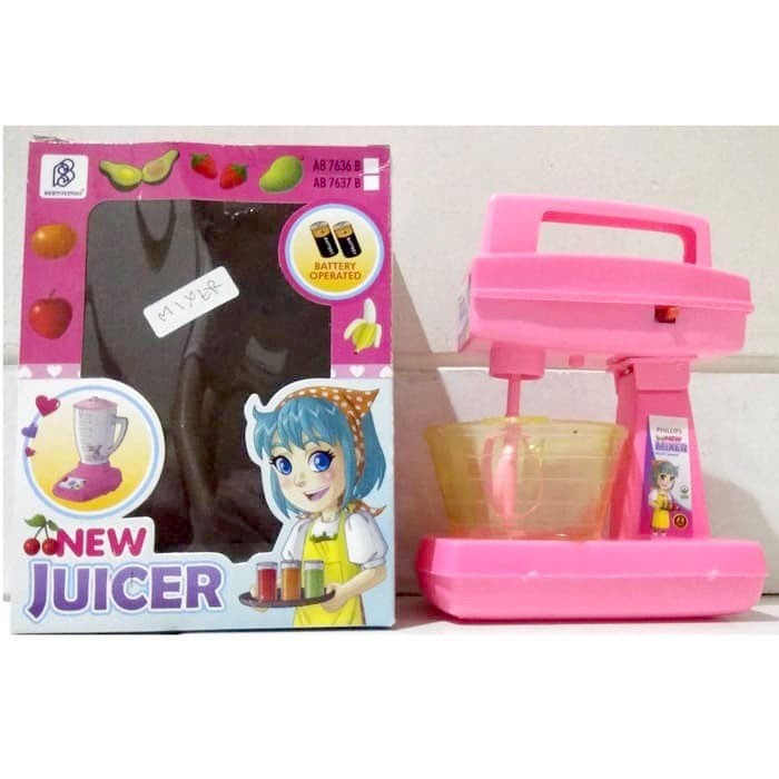 MAINAN MIXER JUICER BATERAI MAINAN ANAK PEREMPUAN MAINAN EDUKASI