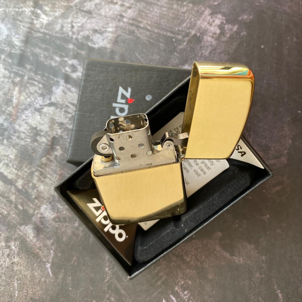 Korek Api ZIPPO Gold Premium Blue Wave